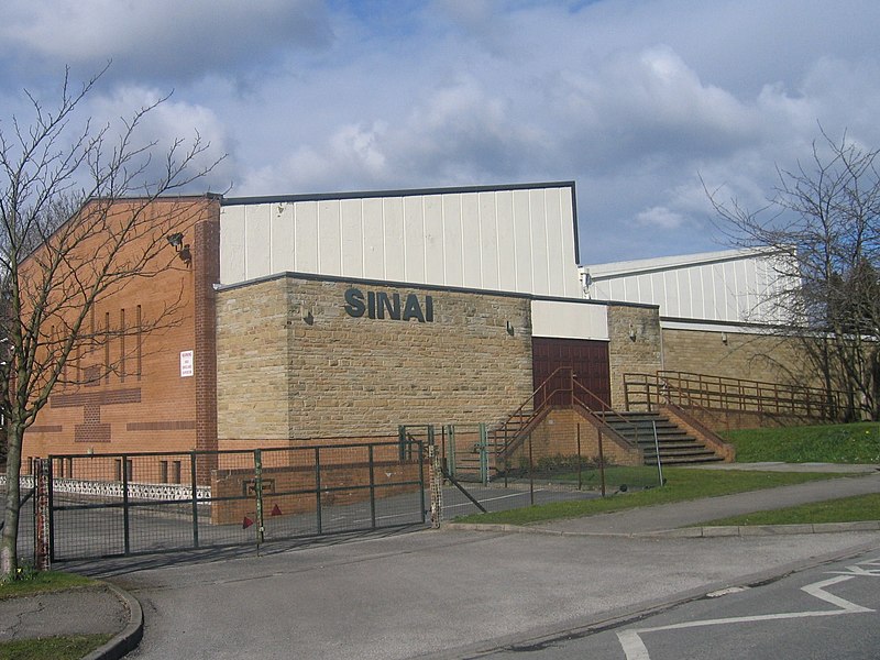 Vue extérieure de la synagogue Reform Sinai à Leeds