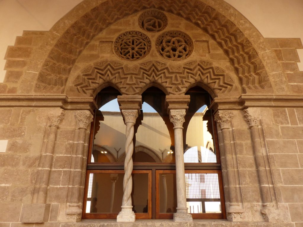 Vue extérieure du Palazzo Steri de Palerme